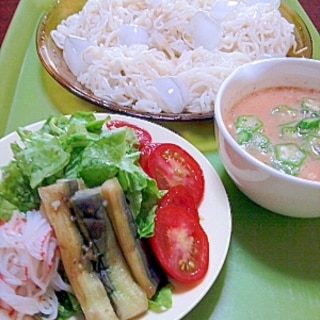 コムタン麺の冷やしつけ麺